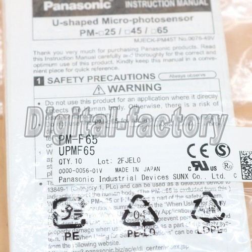 10PC New Panasonic PM-F65 Photoelectric Switch Free shipping#JL - Picture 5 of 5