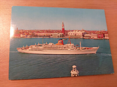 Postkarte Passagierschiff Ausonia Adriatica Venedig 03.09.1979 gel_2