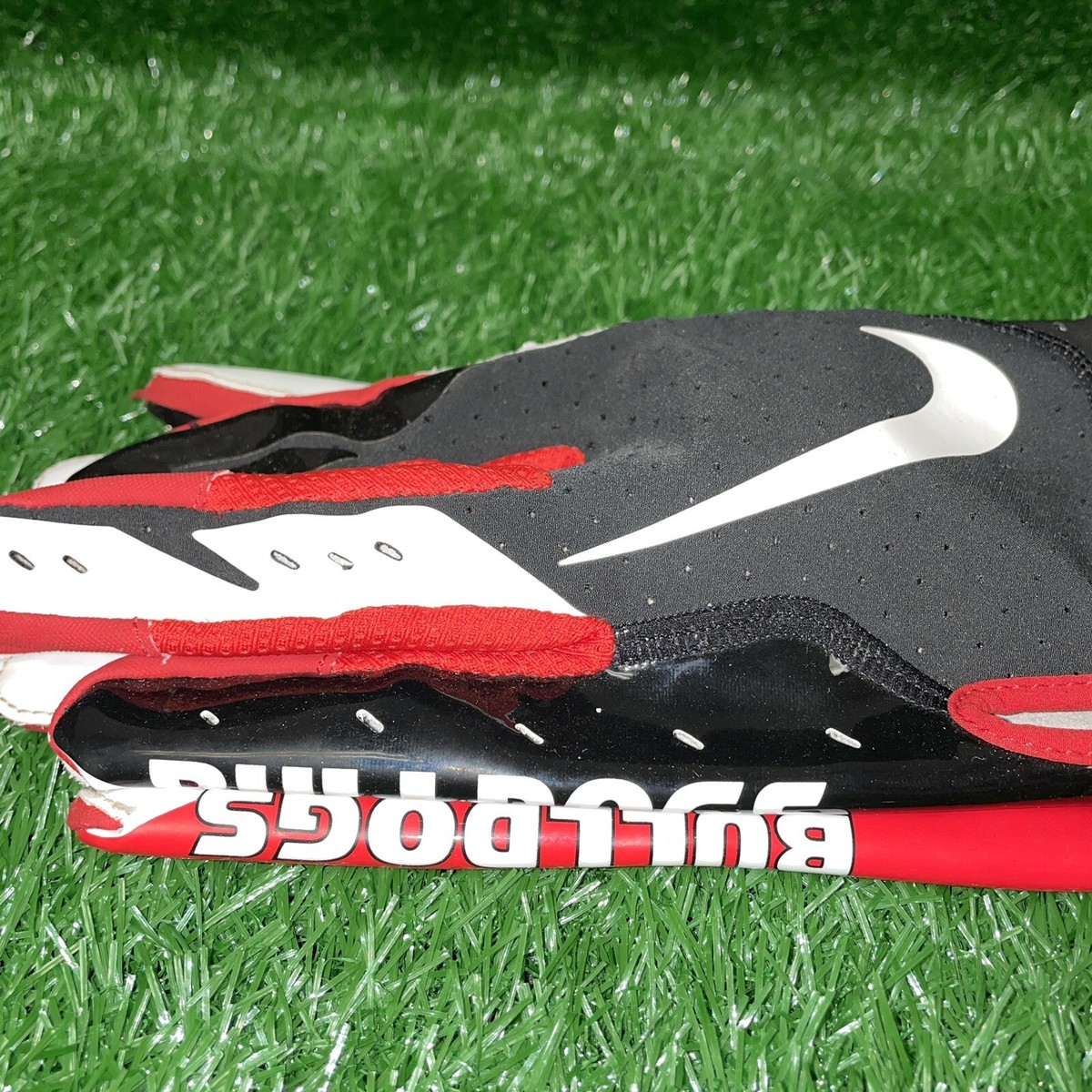 Nike Georgia Bulldogs Team Issued Vapor Jet Football Gloves Used Size  2XL