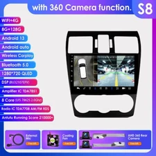 Android 128G GPS Radio CarPlay For Subaru Forester Impreza 360° Panoramic Camera