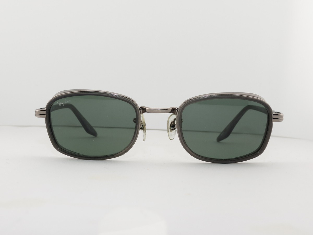 Ray Ban B&L Sunglasses Vtg Sidestreet W2811 Grey Side Cups Square