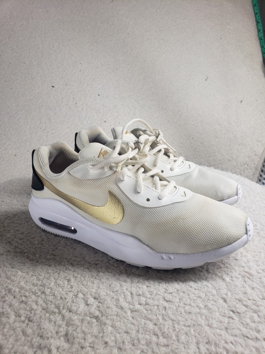 Nike Air Max Oketo Women Sneakers 10 White Mesh Lace Up Running Active Shoes | eBay