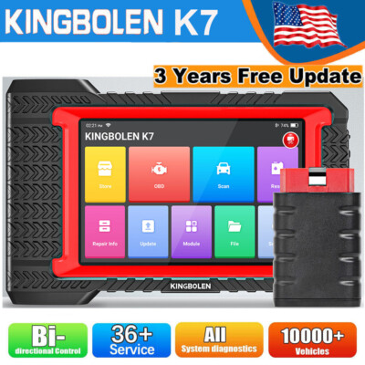 KINGBOLEN K7 All System Auto Diagnostic Tool Bidirectional Scanner Key Coding BT