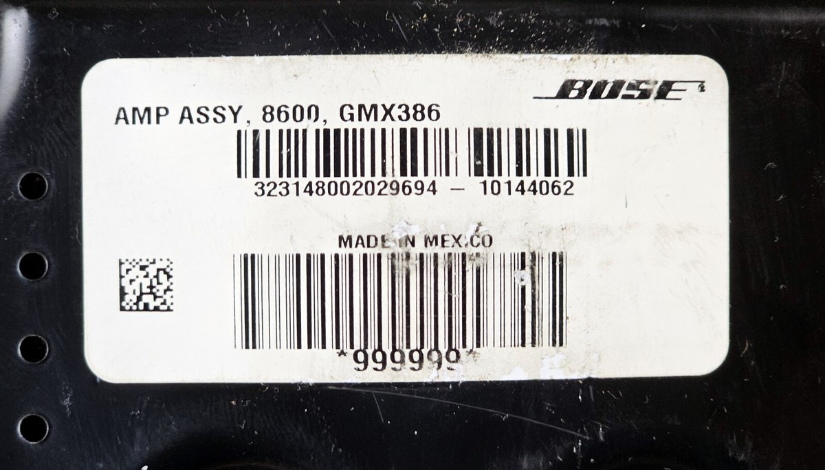 2010-2012 Chevrolet Malibu Bose Audio Sound System 8600 GMX386 OEM