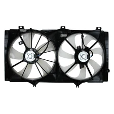 New Dual Radiator & Condenser Cooling Fan Assembly / Shroud Motor Blade 2090184