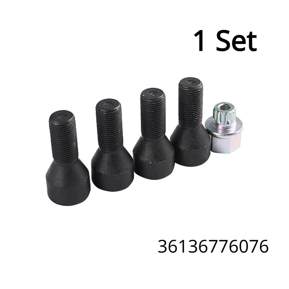 Tornillos de bloqueo de llanta de rueda tuerca llave hexagonal para BMW F02 F07 F10 F12 F30 F32 07-15 Foto 3 de 4