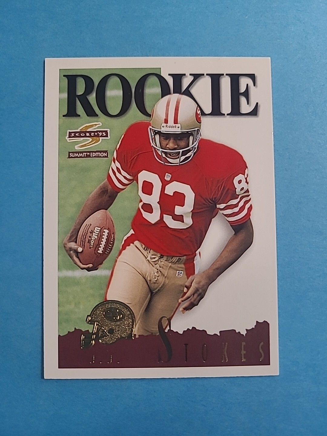 J.J. Stokes #144 1995 Score Summit Football