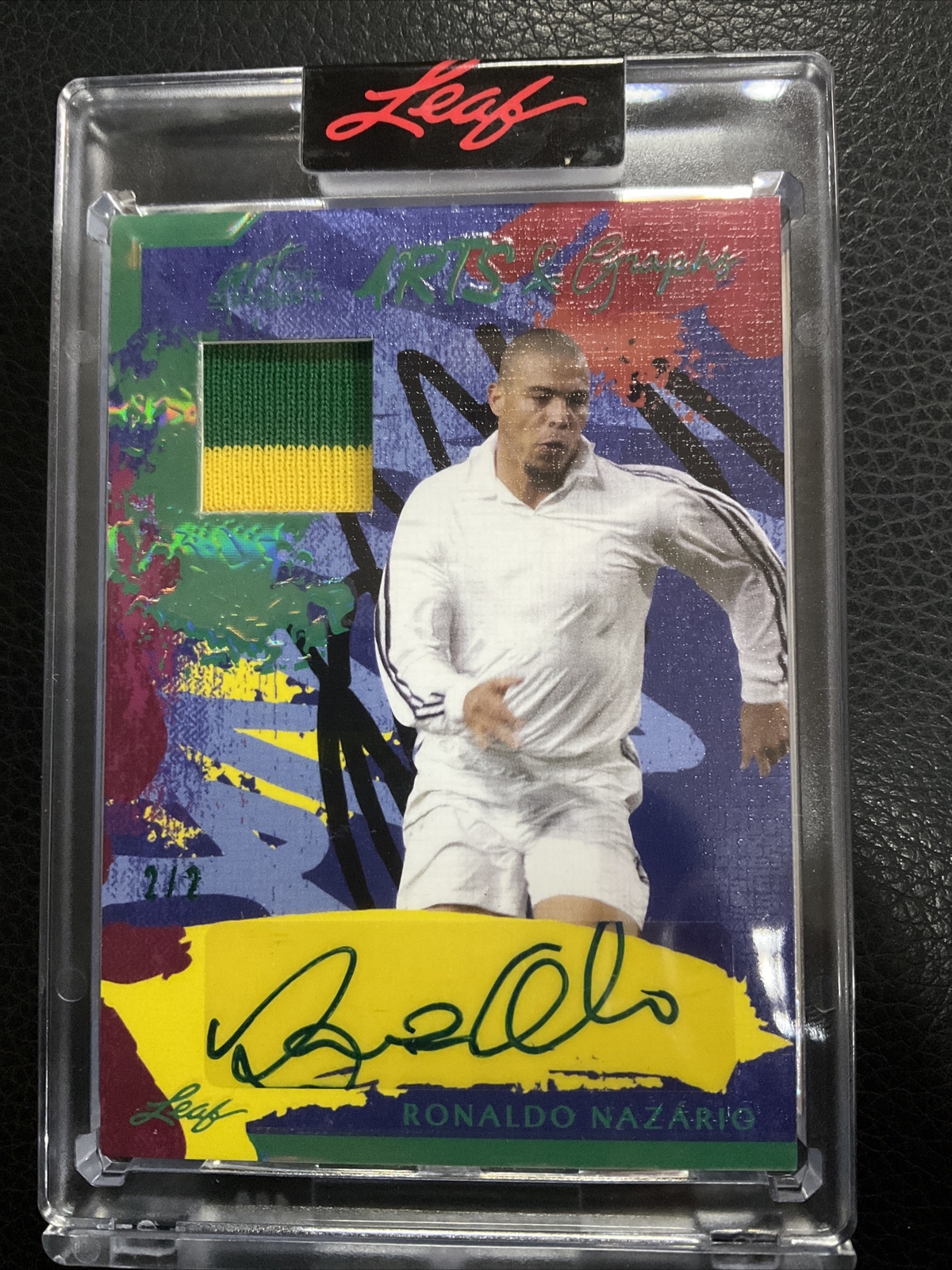 2023 Leaf ART OF SPORT ARTS GRAPHS RONALDO NAZARIO Green /2 Patch AUTO Autograph eBay