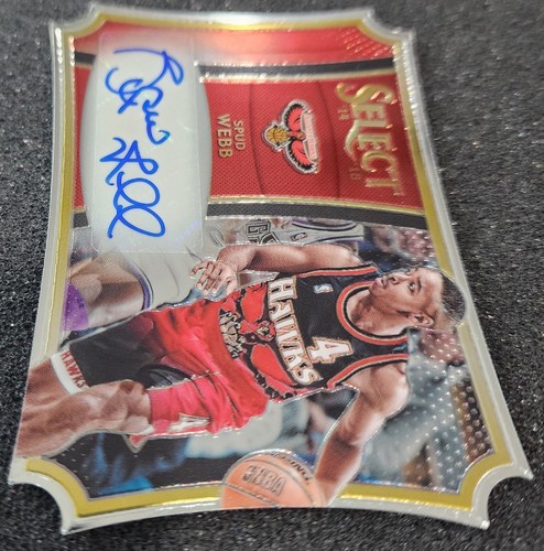 2014-15 Panini Select Spud Webb Die-Cut #44 Auto /99 - Picture 7 of 13