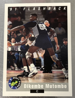 Dikembe Mutombo 1992 Classic Draft Picks  #98 Nuggets Basketball Georgetown  