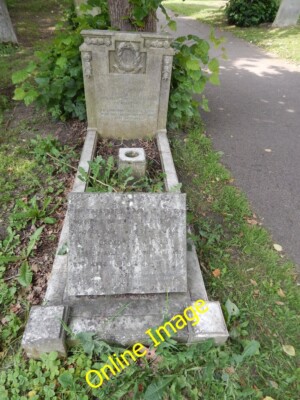 Photo 6x4 Grave stone with book Wivenhoe In St Lawrence Churchyard, East  c2014