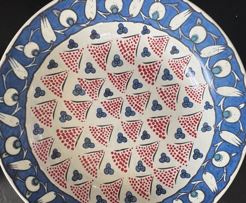 Set Of 2 Williams Sonoma Iznik Tile Inspired Ceramic Bowls 8.25”W - Picture 3 of 6