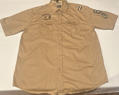 Ecko Unltd Chemise Manche Courte Vintage Y2K Streetwear Hiphop 2000 Ecko Master