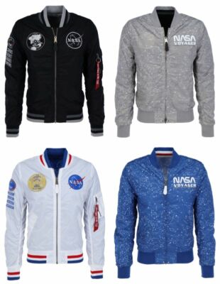 ALPHA INDUSTRIES MA-1 NASA VOYAGER REV. Herren Bomberjacke