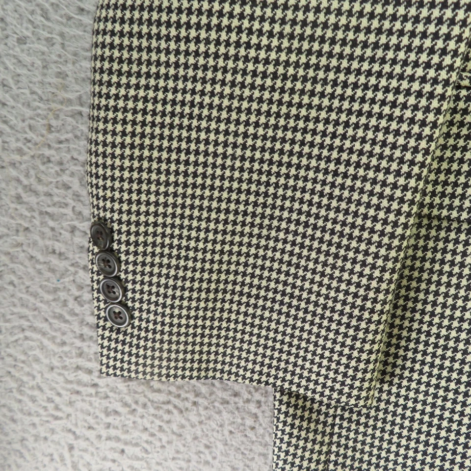 Blazer Chaqueta Deportiva Ralph Lauren Chaps Para Hombre 44R Negro Blanco Pata de Gallo Lana Foto 2 de 4