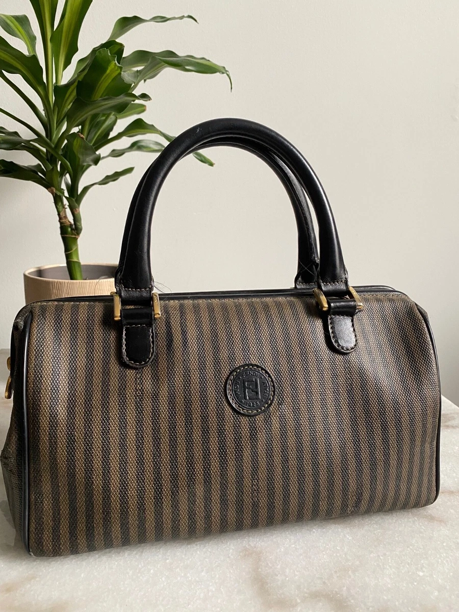VTG FENDI PEQUIN STRIPED DOCTOR BAG