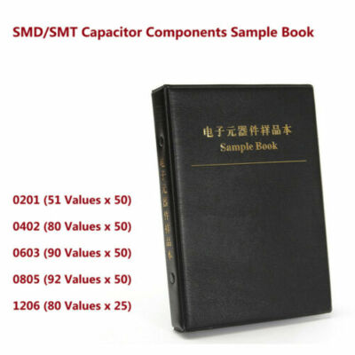 0201 0402 0603 0805 1206 SMD/SMT Capacitor Components Sample Book Kit Assortment