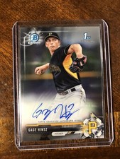 2017 Bowman Chrome Gage Hinsz Pirates 1st Prospect Auto CPA-GH