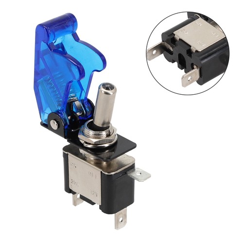 12V ASW07D Toggle Switch with Protective Cover for Car Lighting Systems - Picture 9 of 79