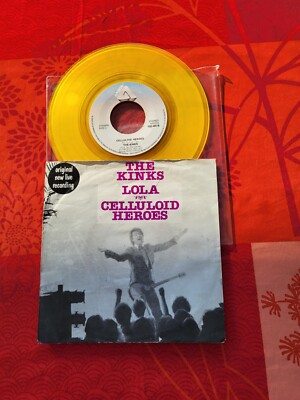 45t THE KINKS LOLA/CELLULOID HEROES LIVE VINYL FARBE PRESSUNG U.S