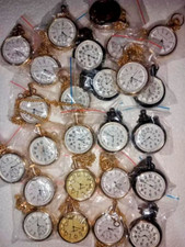 Lot of 25 Watch elgin vintage pocket Collectible Antique Brass Pocket Watch GIFT