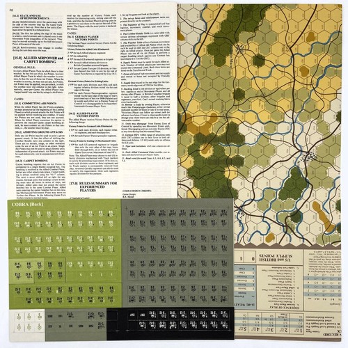 1977 SPI, Cobra: Pattons 1944 Sommeroffensive in Frankreich, ungestanzt mit Karte - Bild 2 von 8