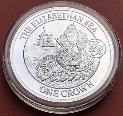 Gibraltar 2008 Silver-plated Crown Coin ~The Elizabethan Era