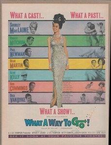 1964 WHAT A WAY TO GO Shirley MacLaine Original Vintage Movie Promo Ad