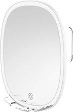 Fogless Shower Mirror with Lights for Shaving 360°Swivel Wall Mounted Shower Mir