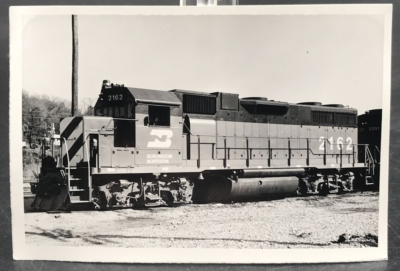 Burlington Northern Railroad BN #2162 GP38 Electromotive Photo St