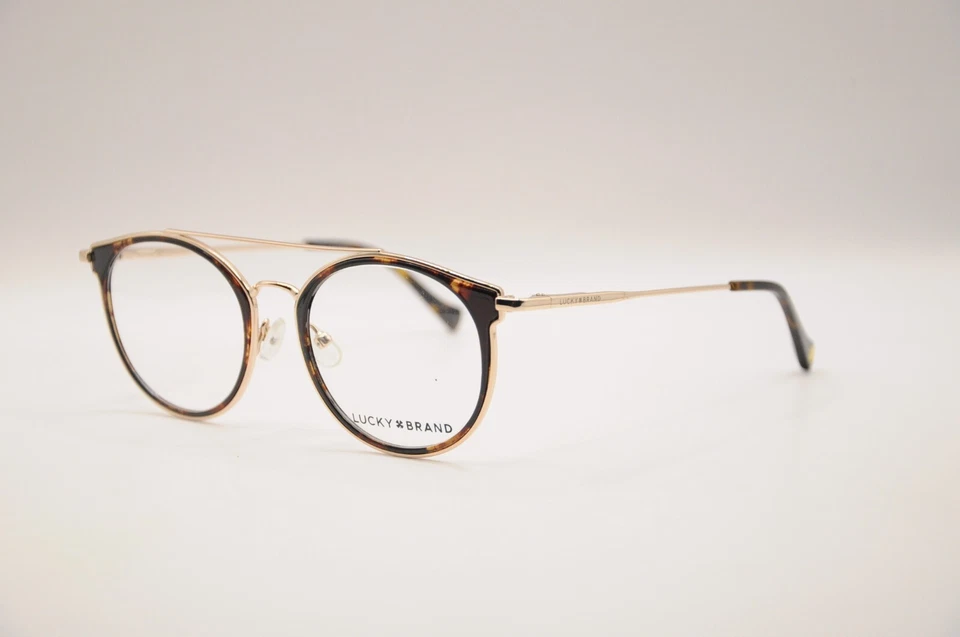 MARCOS DE GAFAS DE BORDE COMPLETO REDONDOS MARCA LUCKY D117 TORTUGA 51-19-140 NUEVOS Foto 2 de 4