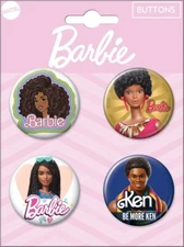 Ata-Boy 4-Piece Barbie Button Set