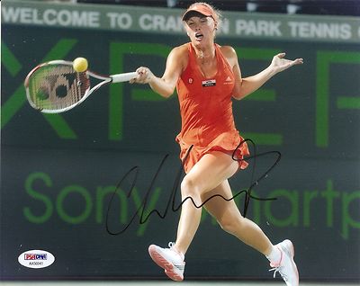 Caroline Wozniacki Denmark Tennis Signed Auto 8x10 PHOTO PSA/DNA