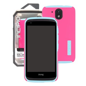 Phone-Case-for-HTC-Desire-526-Incipio-DualPro-Shockproof-Slim-Cover-Pink-Aqua-DP