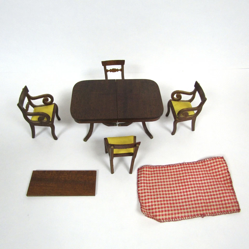 SILLA MESA COMEDOR CASA MUÑECAS ¿Sonia Messer Lynnfield? Lote de muebles vintage Foto 2 de 4