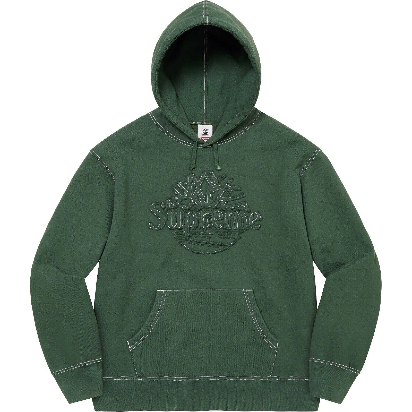 Ensemble pantalon de survêtement à capuche vert foncé Supreme x Timberland taille XL