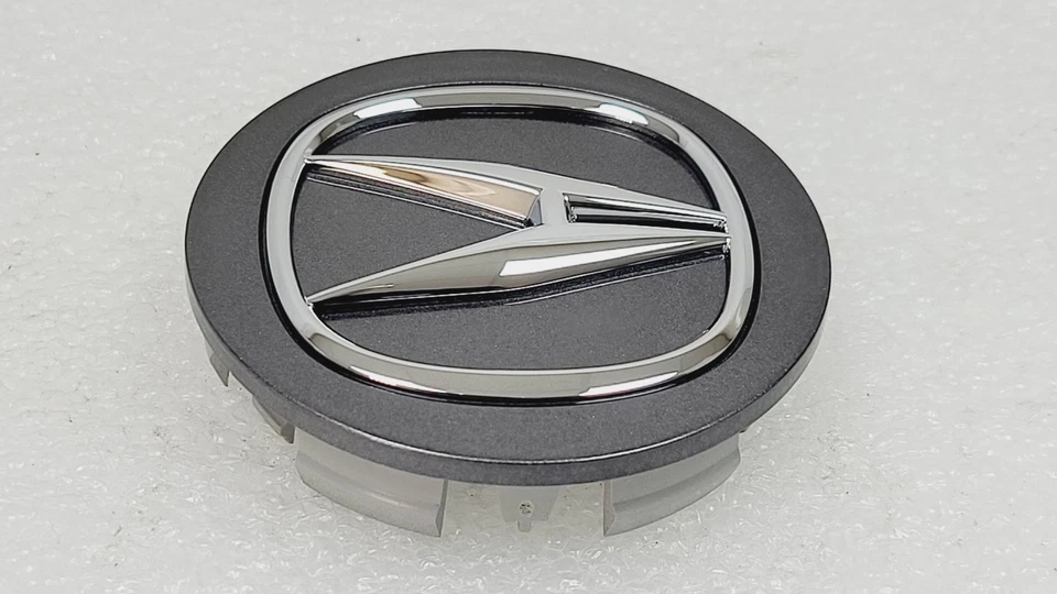 Tampas de centro de roda Acura Integra MDX RDX TL TSX cinza cromado logotipo tampa de cubo 4x - Imagem 4 de 4