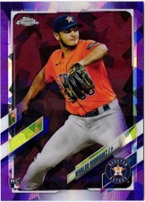 2021 Topps Chrome Update Sapphire Nivaldo Rodriguez Purple /10 #US107 RC Astros