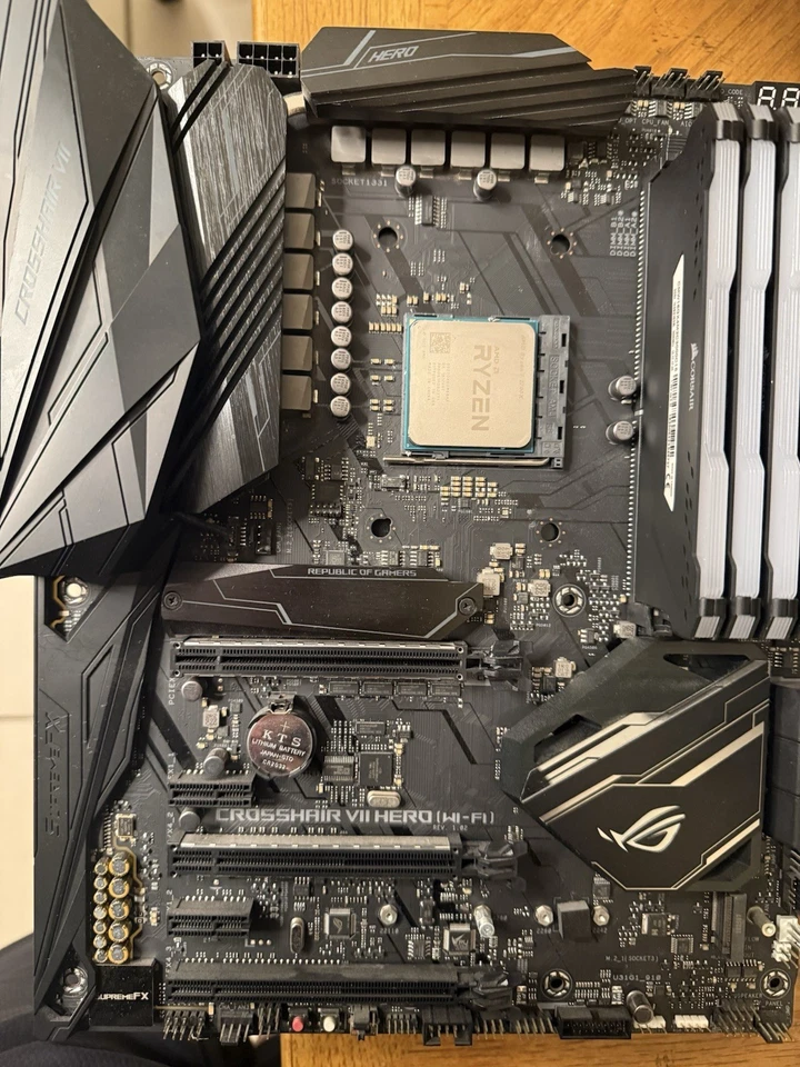 MSI GTX 1070, Ryzen 7 2700x, 16gb Corsair Ram & ASUS CROSSHAIR VII HERO Mother B - Image 2 of 4