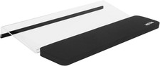 Acrylic Tilted Keyboard Riser Stand and Holder with Wrist Arm Rest Support Pa...