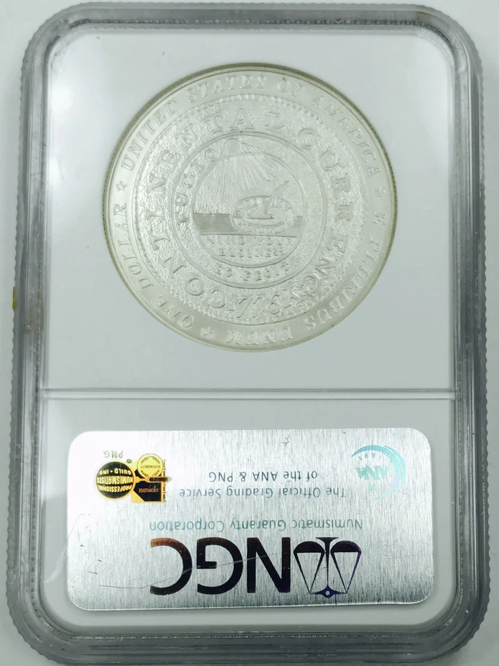 2006 P BEN FRANKLIN FOUNDING FATHER SILVER DOLLAR NGC MS 69! PERFECT! NR #K2513 - Image 2 of 3