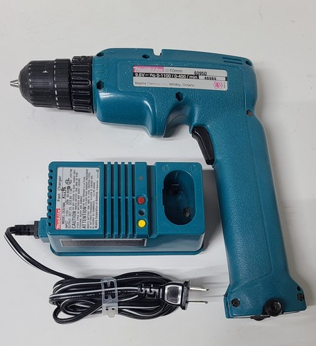 Makita 6095D 9.6v Cordless Drill Driver, Battery & Fast Charger - Tested Working