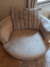 FREE Large Swivel Cuddle Chair / Lounge Chair – Collection Only