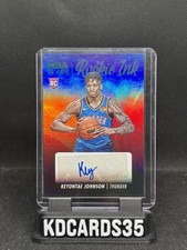 2023-24 Panini NBA Hoops Keyontae Johnson Rookie Ink Green #RI-KEY RC Thunder