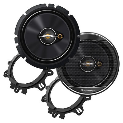 PIONEER TS-A1671F 6.5  70W/320W (RMS/MAX) 3-WAY FULL-RANGE COAXIAL CAR SPEAKERS