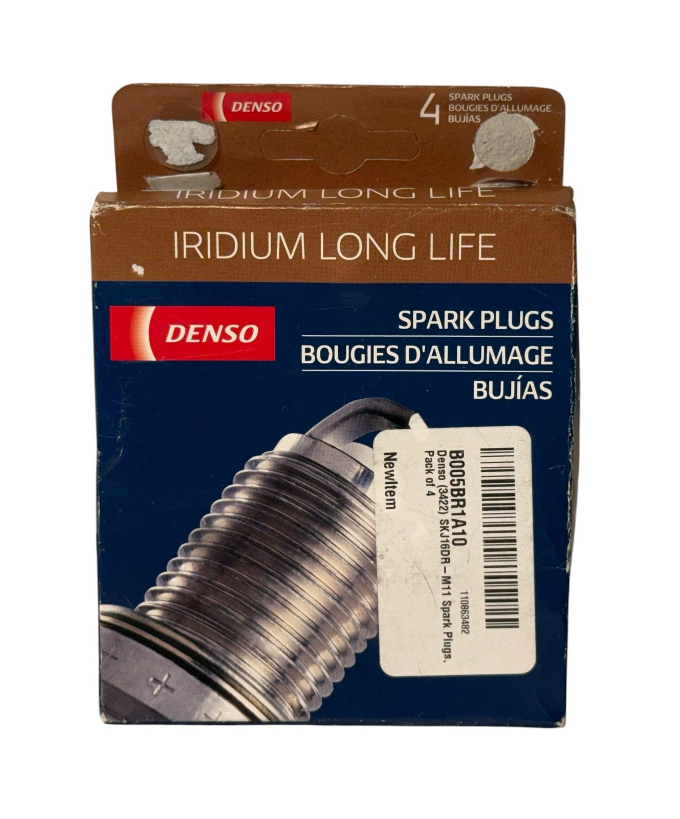 DENSO SKJ16DR-M11#4 3422#4 Spark Plug Nickel Made In Japan Iridium Long Life 4pc
