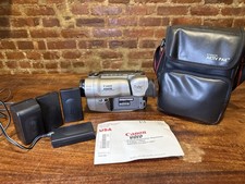 Canon ES870 Camcorder Hi8 W/ 3 Batteries, Charger, High8 Tape BP-714 CA-R330A