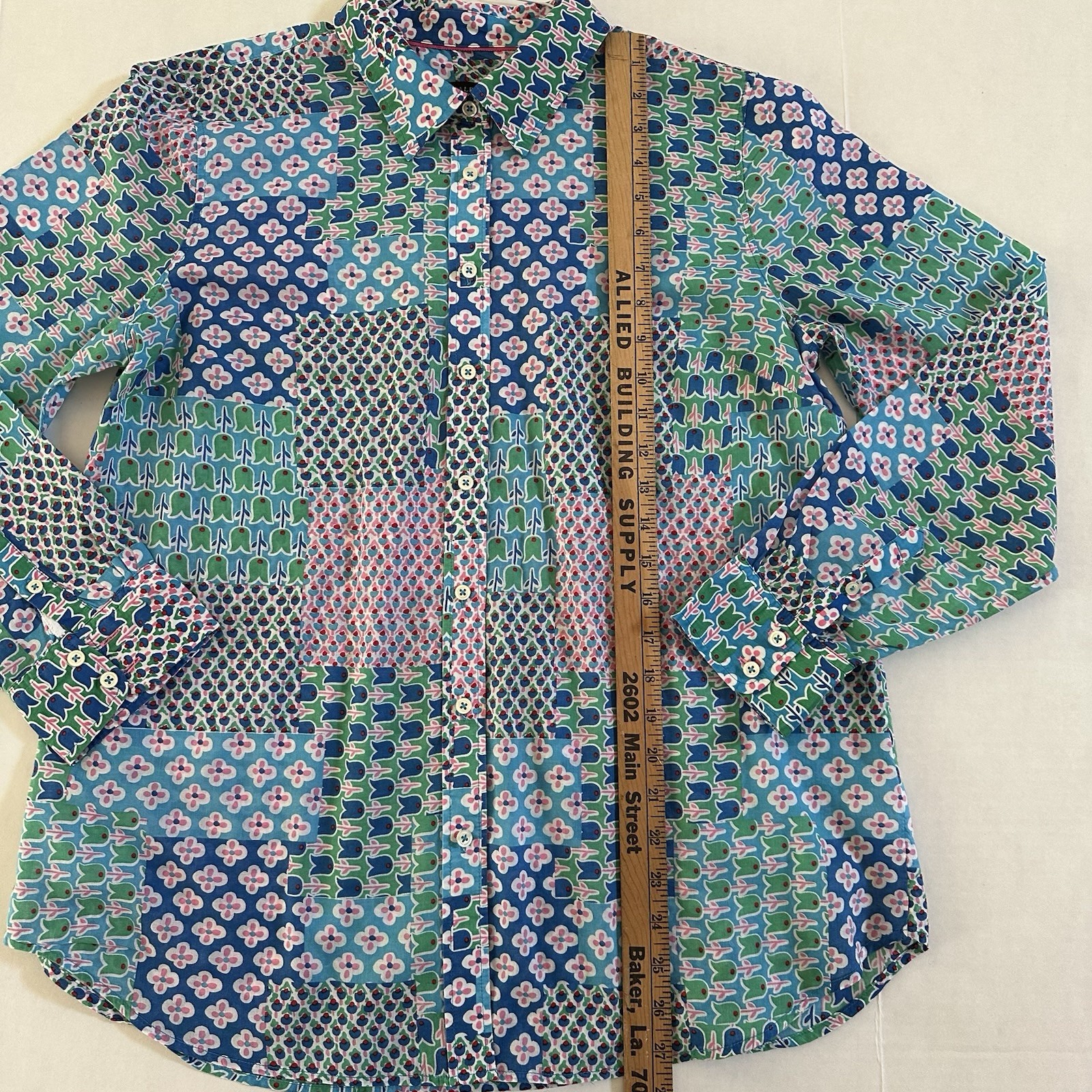 Talbots Women's Floral Patchwork Lightweight Cott… - image 5