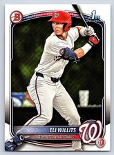 ELI WILLITS  NATIONALS RC 1st card 2025 BOWMAN DRAFT #BD-1