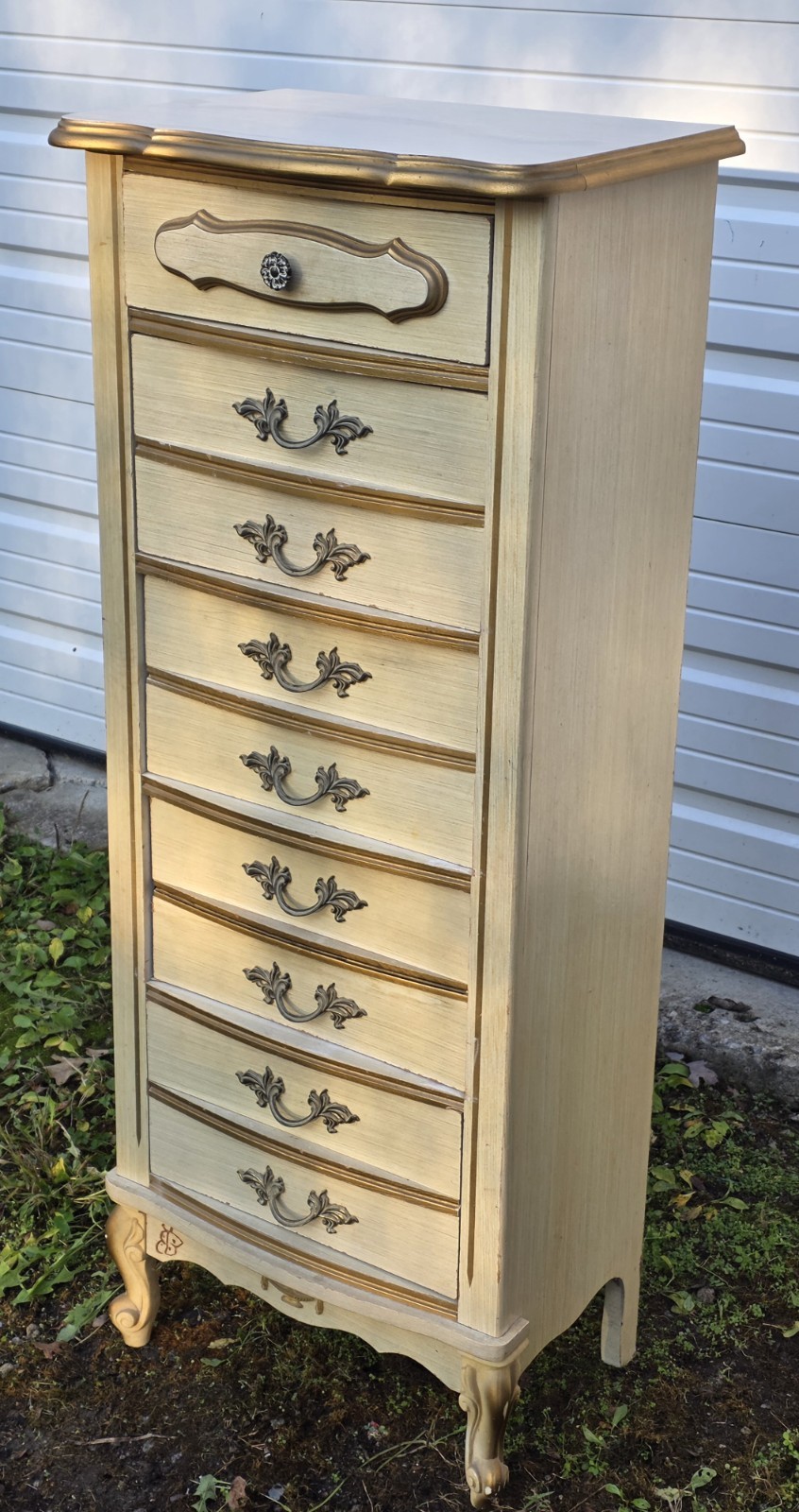 Vintage French Provincial Lingerie Chest Of Drawers Mid Century Furniture 
